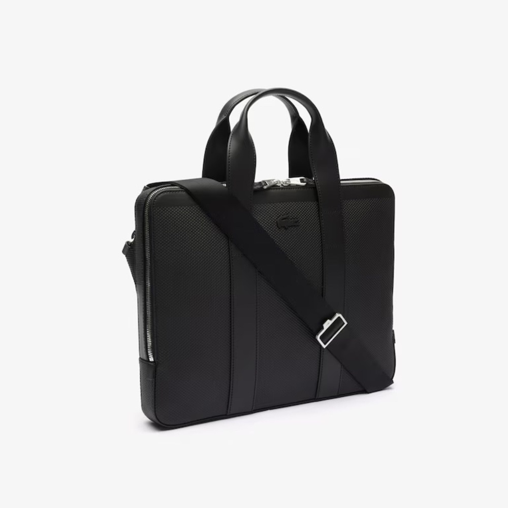 Lacoste Chantaco Pique Leather Computer Bag